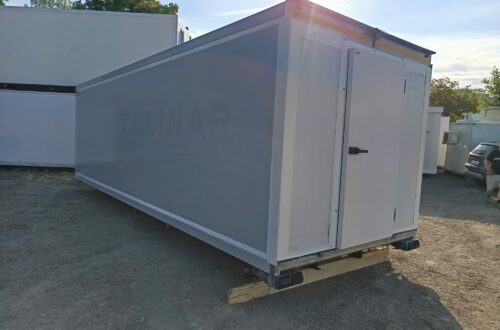 Insulated refrigerated container, storage unit, garage. Construction site trailer